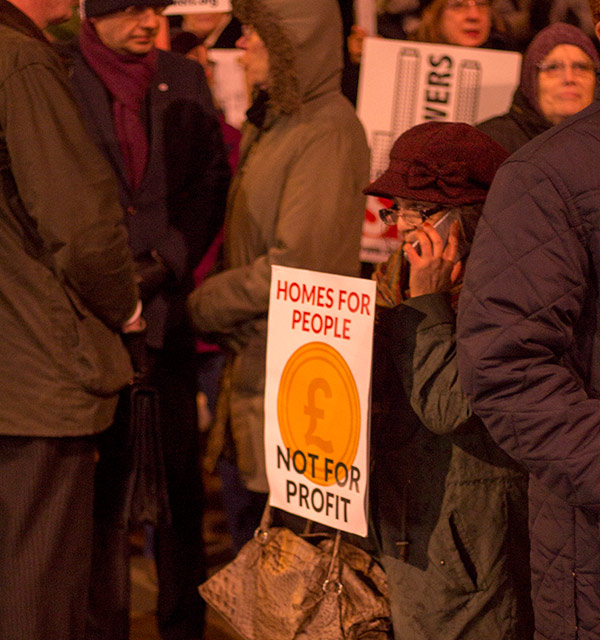 Stop the Towers protest in Ealing